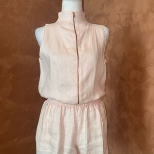 Elegant Cream Sleeveless Jumpsuit